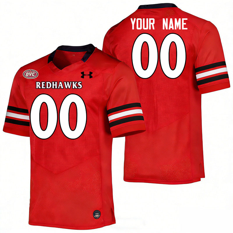Custom Southeast Missouri State Redhawks Name And Number Football Jerseys-Red